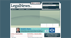 Desktop Screenshot of legalnews.com