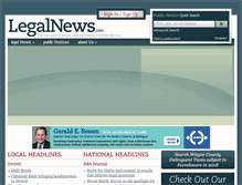 Tablet Screenshot of legalnews.com